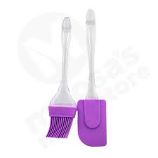 Pastry Brush And Spatula Set Silicone With Acrylic Handle