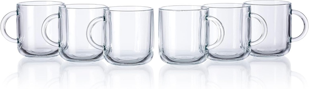 Iconic Mug 245ml 6pc Glass With Handles 55192