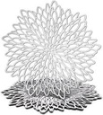 Placemat 1Pc 38Cm Flower Fine Linear Pattern Cut-Out