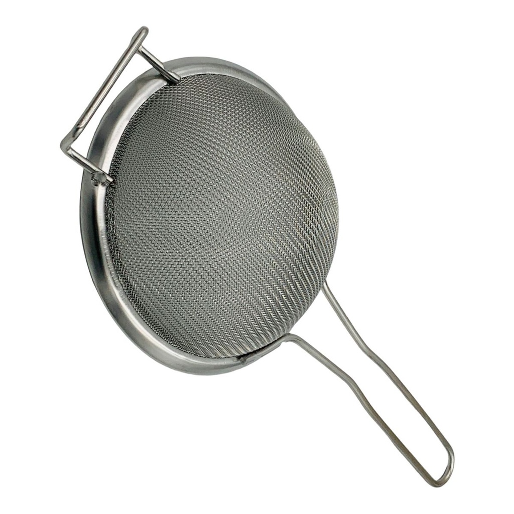 Strainer 16x6cm Fine Mesh Stainless Steel With Reinforced Rim & Hang End N857219