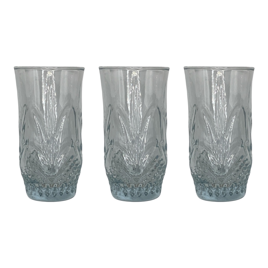 Tumbler 3Pc 280Ml Cut Glass Izmir Tu490