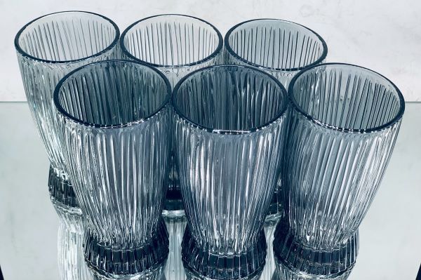 Tumbler 6pc 370ml Linear Embossed  RVT2023 76149-187