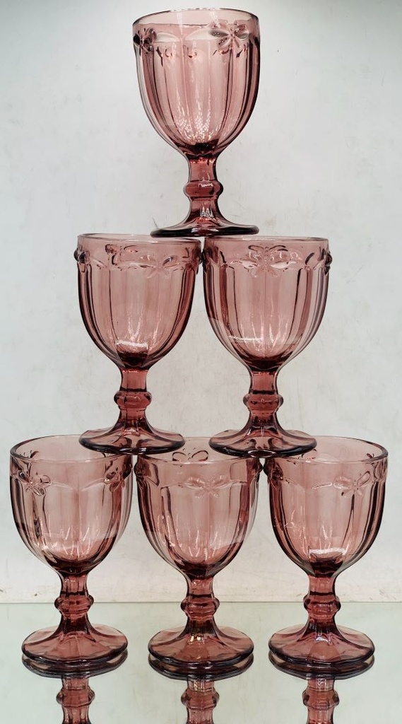 Wine Goblet 6pc 250ml Assorted Colours 2024-152