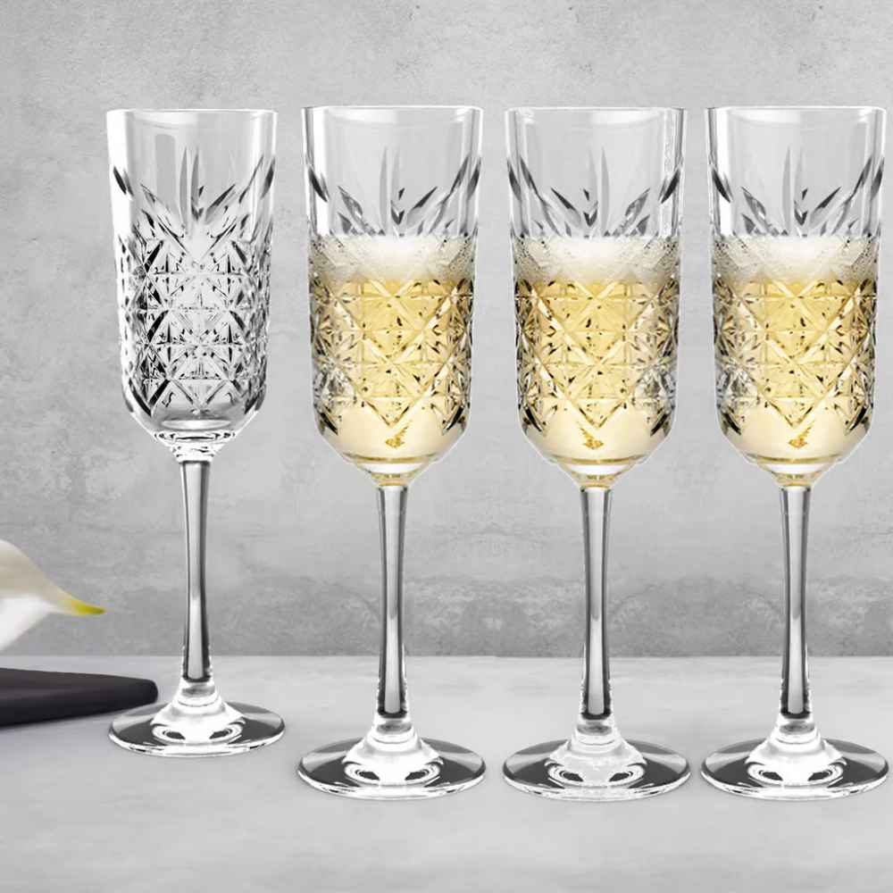 Timeless Champagne 175ml 4pc Cut-Glass - 440356