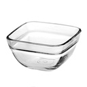 Pudding Bowl 6pc 11x11x6cm Square Glass - 53113