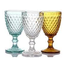 Wine Goblet 6pc 250ml Assorted Colours 2024-153