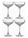 Timeless Coupe 4pc 160ml Glass Cut-Glass 440366