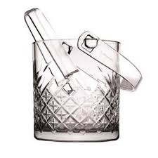 Timeless Ice Bucket & Tong 149x129mm 1l Cut Glass 530068