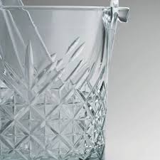 Timeless Ice Bucket & Tong 149x129mm 1l Cut Glass 530068