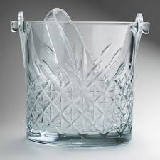 Timeless Ice Bucket & Tong 149x129mm 1l Cut Glass 530068