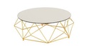 Cake/Decor Stand 36.5X15Cm Mirror Geometrical Wire Frame Irm10306