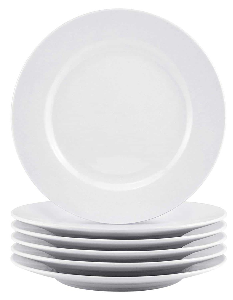 Plate 26.5cm Round White Basics