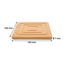 Coasters 11.5x11.5cm 6pc Bamboo Square With Holder - 30253