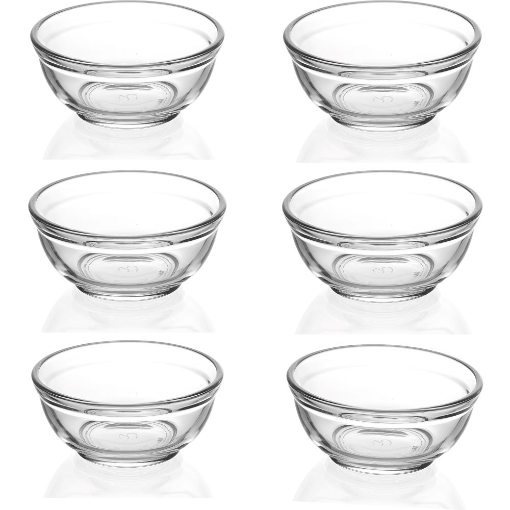 Bowl Set 6pc 10x4.5cm Glass Gastroboutique - 530899