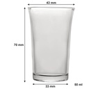 Tall Shot Glass Set – 12pc (50ml, 70mm x 33mm) - 10250