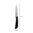 Utility Knife - Black and Grey Handle Regent Kitchen Premium - (230x22mm) - 12620