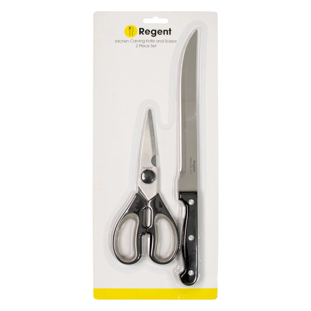 Scissor & Carving Knife 2pc set Regent 21110