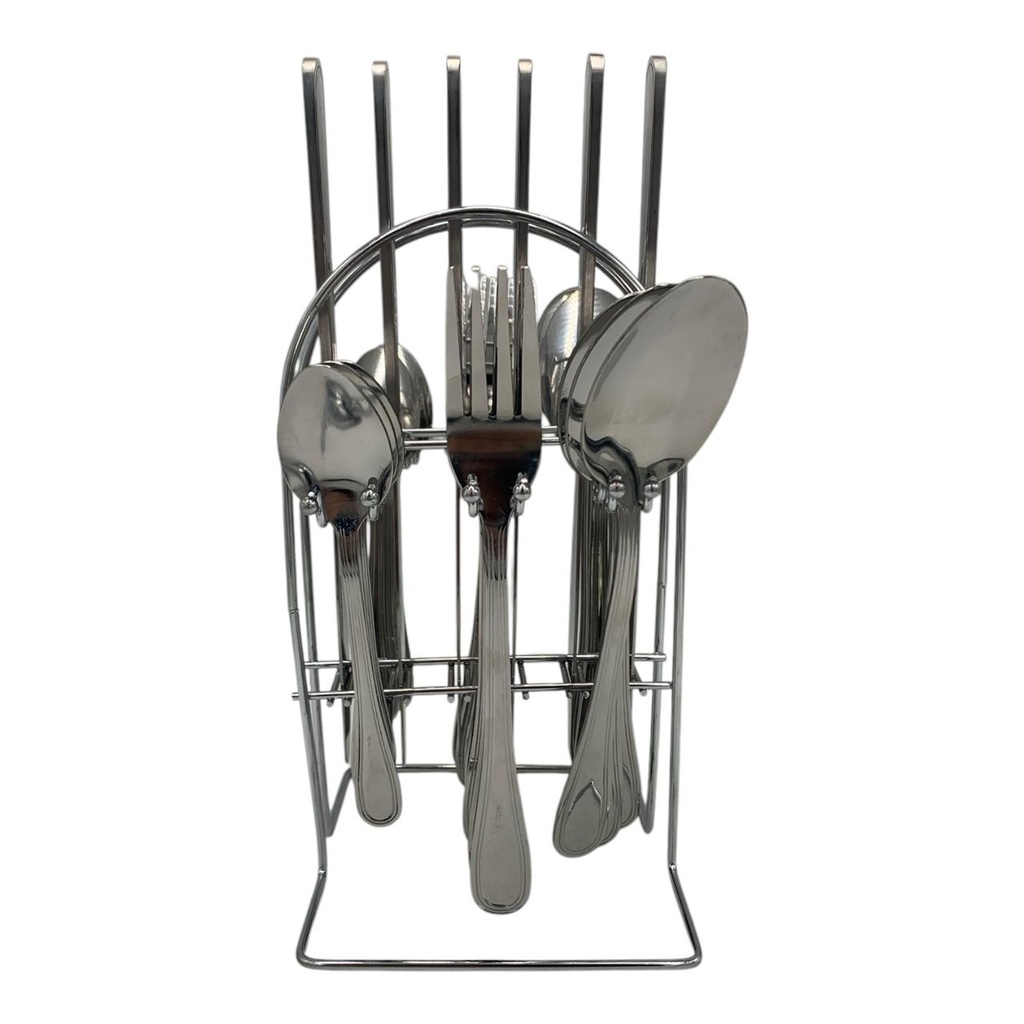 Cutlery Set 24pc Classic Line Hanging Stainless Steel -  WD-018