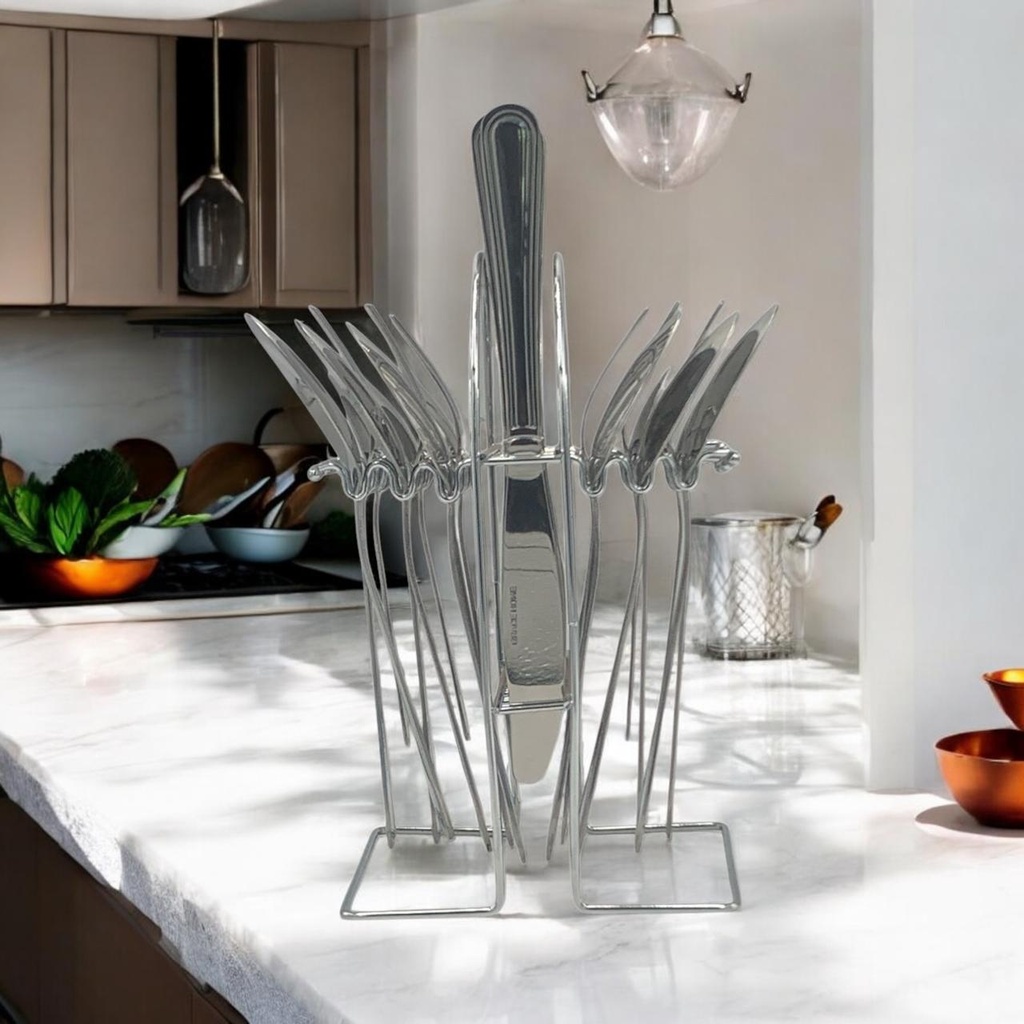 Cutlery Set 24pc Classic Line Hanging Stainless Steel -  WD-018