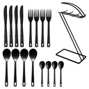 Cutlery Set 16Pc Daily Matt Black St.James 72157