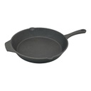 Frying Pan 33cm Cast Iron Black