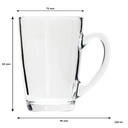 Mug 225ml Bullet Shaped Glass 10717