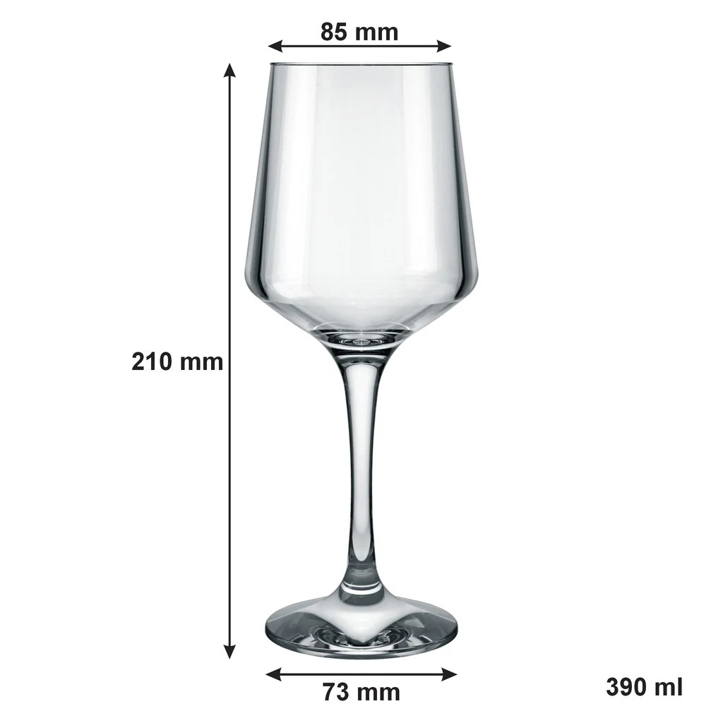 Wine Glass 390ml Stemmed Brunello 27071