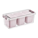 Container 1.8L 11.3x27.3x9cm 3 Compartment Grand Organiser Bpa Free Hobby Life 021065