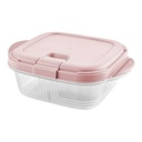 Container 300Ml 10.5X13.3X4.8Cm Push Up Microwave Bpa Free Hobby Life 021524