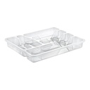 Cutlery Tray 5 Compartment 34X27X4.5Cm Clear Bpa Free Hobby Life 041190