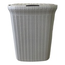 Laundry Basket 55L 35X45.5X57Cm Knit Pattern Hobby Life 081076