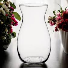 Glass Vase 26x13Cm Clear Glass VAS1220