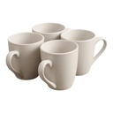 Coffee Mug Set 350ml 4Pc White Porcelain ZLF-2024-091