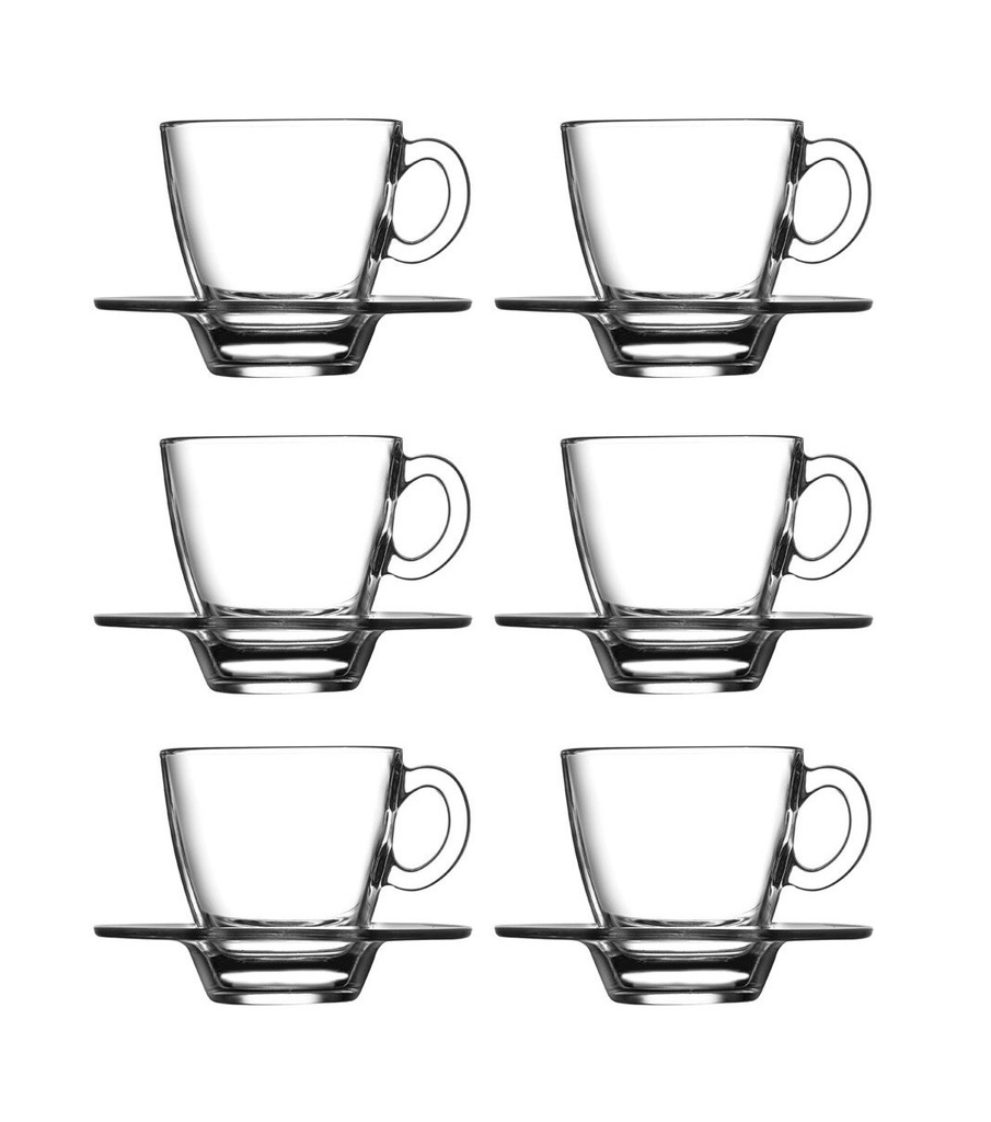 AQUA ESPRESSO 12PC 72ML CUPANDSAUCER 95756