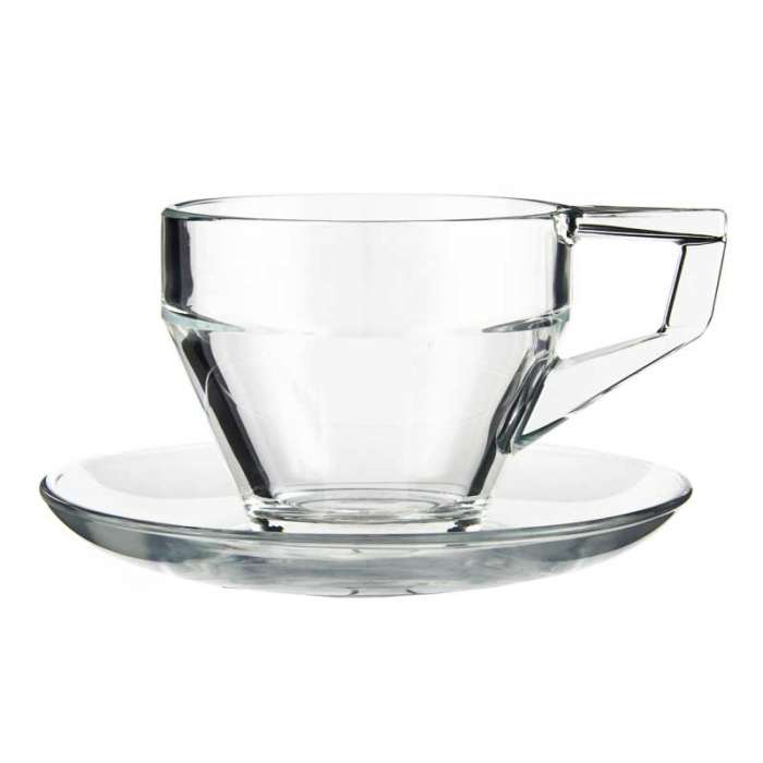 SHINY CUP AND SAUCER 200CC 12PC 96577