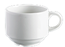 Cup 100ml Blanco Espresso Stacking Porcelain - Continental China Nd