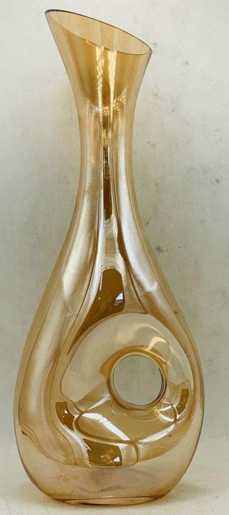 Decanter 37Cm W/Hole Gold Rvt014