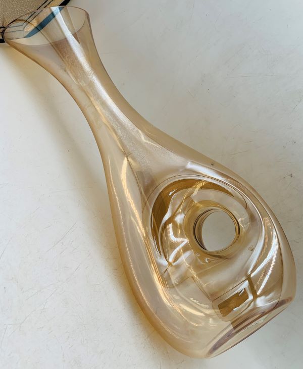 Decanter 37Cm W/Hole Gold Rvt014