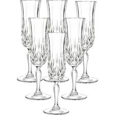 Champagne 6Pc Cut-Glass Rvt096