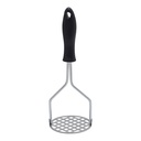 Potato Masher 24x8cm Stainless Steel With Black Handle ZX-025