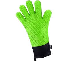 OVEN MITT 34X16CM SILICONE ASSORTED COLOURS RVT19