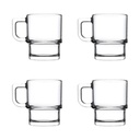 Hill Mug 230ml 4pc Glass 55843