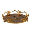 Tray 26x6.5cm Gold With Bronze Mirror RVT2023-193