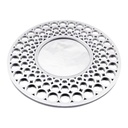Mirror 63Cm Round With Circular Patterns Assorted Colours Sd146-8