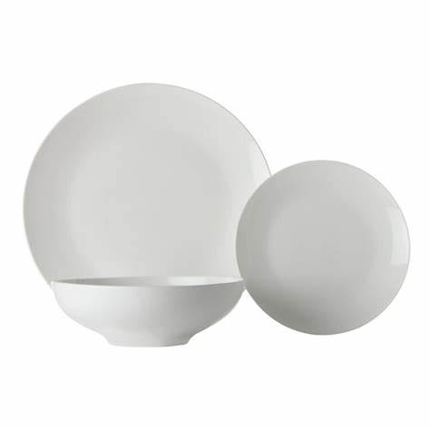 Dinner Set 12Pc Coupe Tribeca White Basics Maxwell Williams Fx0147