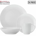 Dinner Set 16pc Cashmere Resort Coupe Maxwell Williams BC188216