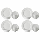 Dinner Set 16pc Cosmo Rim White Basics Maxwell Williams Fx0143