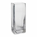 Glass Vase 24.5x9.5x9.5cm Clear Heavy VAS1025-3