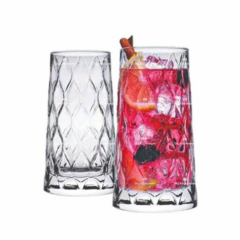 Tumbler 345ml 4pc Leafy Juice Glass 420855