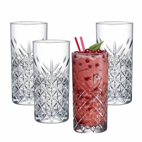 Timeless Tumbler 180ml 4pc Juice Cut Glass 420326